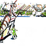 Illustration du prospectus de la 'Zinneke parade'